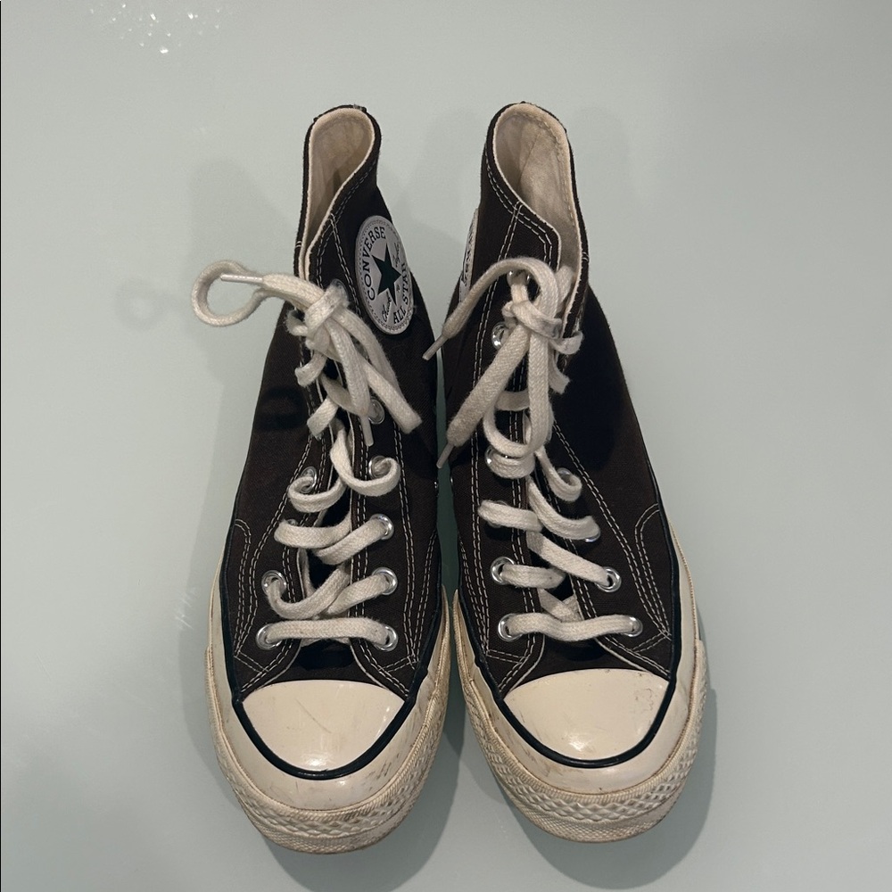 Converse Chuck Taylor Brown and White High-Tops
